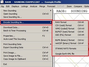 Encoding formats Encoding formats